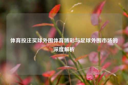 体育投注买球外围体育博彩与足球外围市场的深度解析
