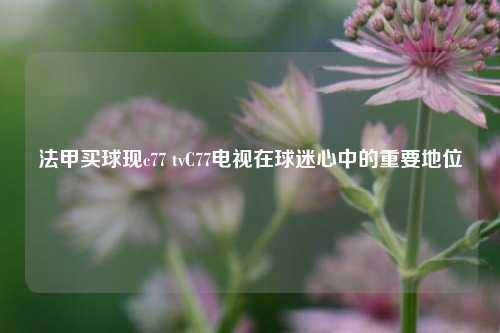 法甲买球现c77 tvC77电视在球迷心中的重要地位